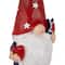 16.5" Patriotic Garden Gnome in Red Hat Holding Star
